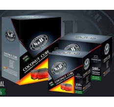 Уголь для кальяна S&B (12 кубиков 25*25*25 мм)